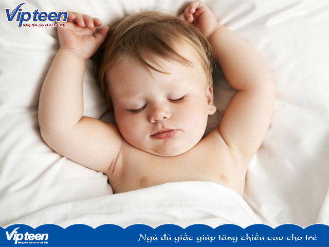 Ngủ đủ giấc giúp tăng chiều cao cho trẻ