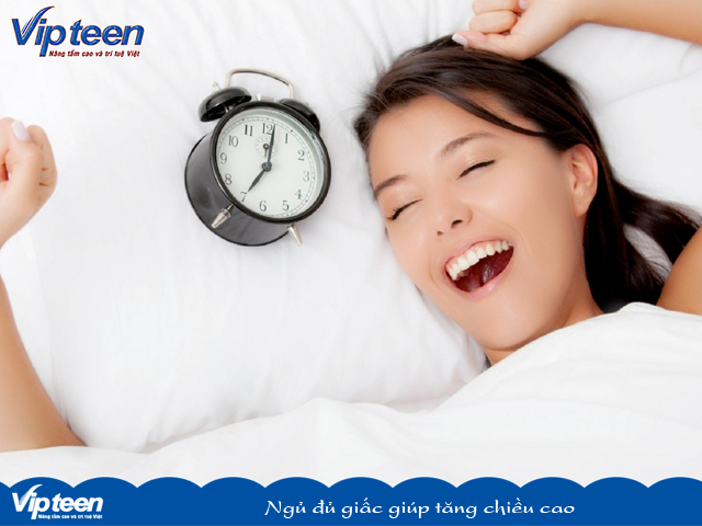 ngủ đủ giấc giúp tăng chiều cao