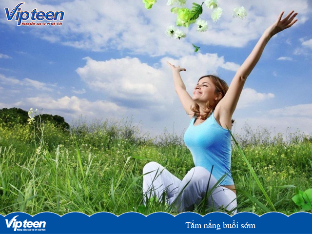 Tắm nắng buổi sớm giúp tăng chiều cao