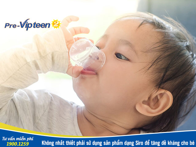 Siro tăng cường sức đề kháng cho bé