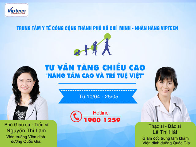 Nhãn hàng Vipteen tư vấn tăng chiều cao cho trẻ tai TP Hồ Chí Minh
