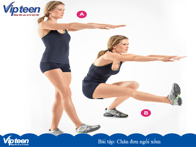Bài tập: Chân đơn ngồi xổm