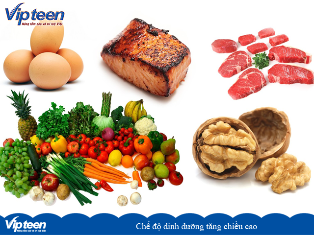Chế độ dinh dưỡng tăng chiều cao