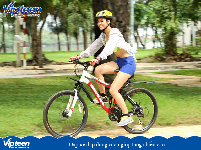 Đạp xe đạp đúng cách giúp tăng chiều cao