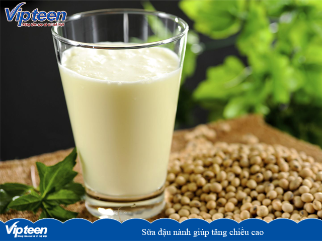 Sữa đậu nành giúp tăng chiều cao