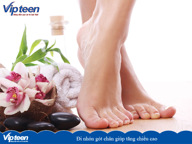 Đi nhón gót chân giúp tăng chiều cao
