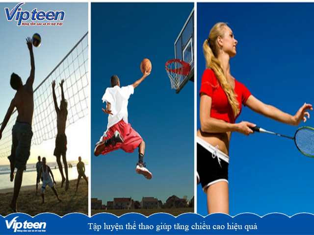 Tập luyện thể thao giúp tăng chiều cao