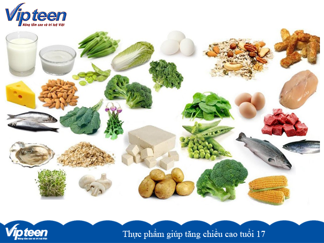 Thực phẩm tăng chiều cao ở tuổi 17