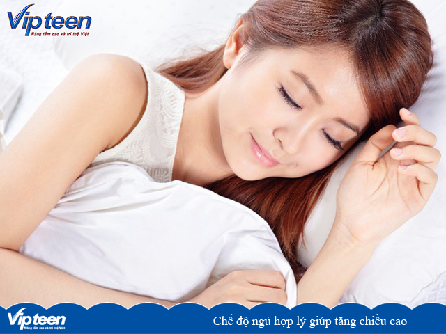 Chế độ ngủ hợp lý giúp tăng chiều cao