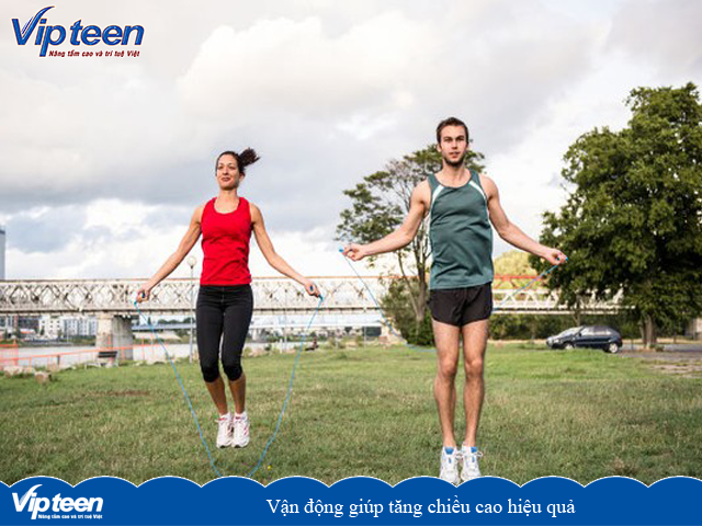 Vận động giúp tăng chiều cao