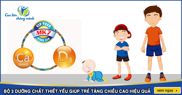 Bộ 3 dưỡng chất giúp trẻ tăng chiều cao tối ưu